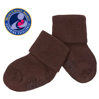 Babysoy Modern Stay on Socks Cocoa