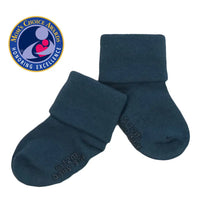 Babysoy Modern Stay on Socks Indigo