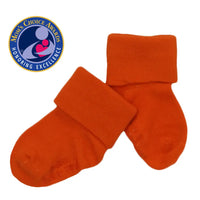 Babysoy Modern Stay on Socks Tangerine