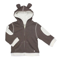 Basic Bunny Ears Fleece Hoodie Acron