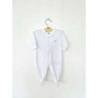 Blue Dotted Baby Pajama Front