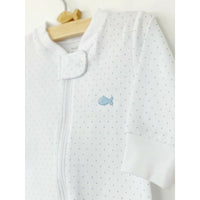 Blue Dotted Baby Pajama Side Image