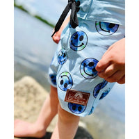 Boys Blue Smiley Boardshorts