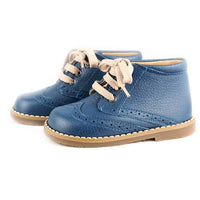 Children's blue leather boots 3