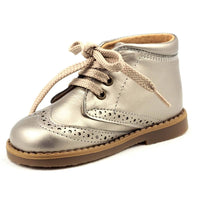 Children's silver leather boots 3