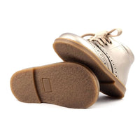Children's silver leather boots 4