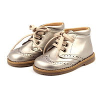 Children's silver leather boots 5