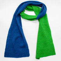 Color Block Kids Scarf - HAPPY BLUE/ROSEMARY