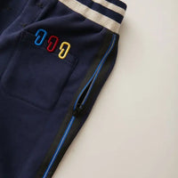 Dark Blue Pocket Bottom Pockets