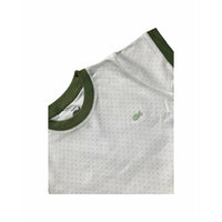 Green Dotted Kids Pajamas Front