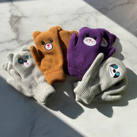 Kids Novelty Animal Mittens Gloves 2 Pack