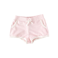 Lola & Taylor - Girls Organic Cotton Retro Shorts - Soft Pink 2