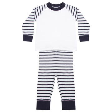 Larkwood Baby/Toddler Striped Pyjamas Navy