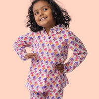 Palolem matching loungewear set - purple mimosa