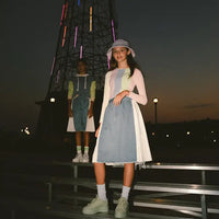 Ribbed Paneled Shirt weared by a girl