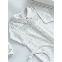 Smock Green Dotted Playsuit