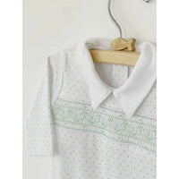 Smock Green Dotted Playsuit