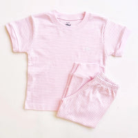 Stripped White & Pink Pajamas