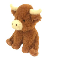 Mini Highland Longhorn Cow Plush Baby Soft Toy