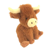 Mini Highland Longhorn Cow Plush Baby Soft Toy