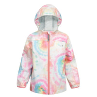 10K Packaway Rainshell - Rainbow Tie Dye 1