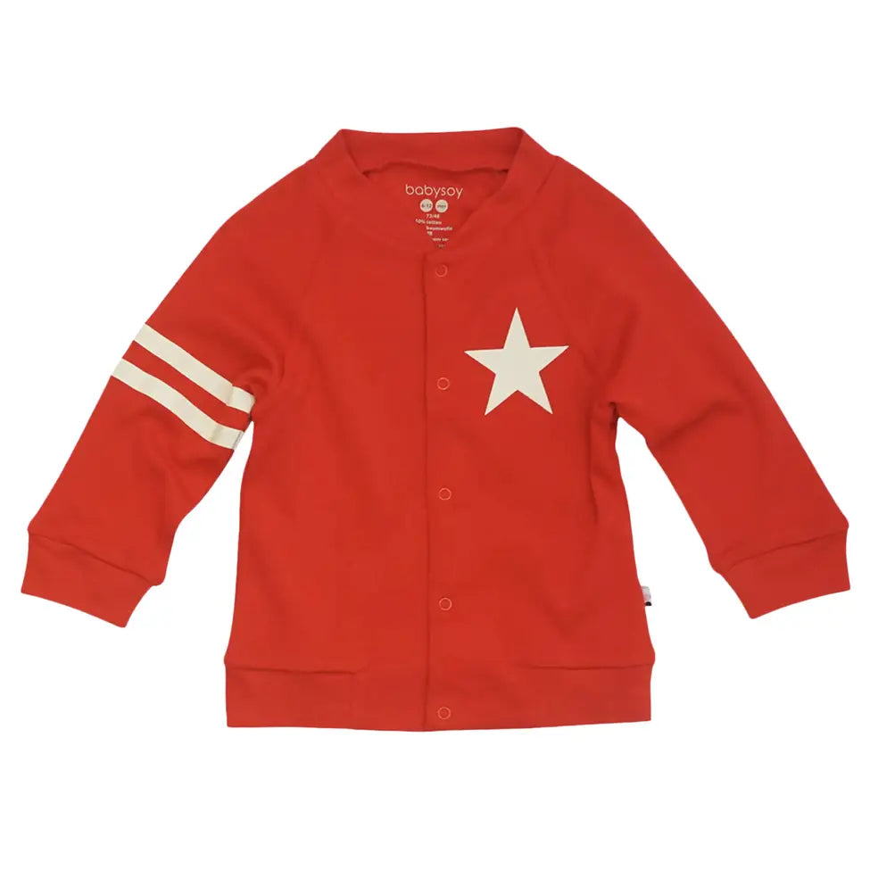 All-Star Varsity Bomber Jacket Red