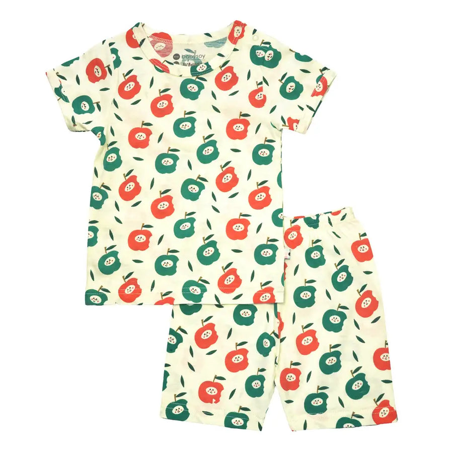 Babysoy Short Sleeve Lounge Set Apple