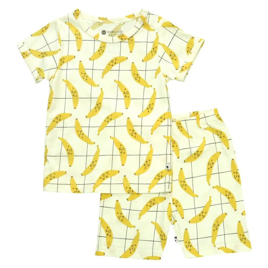 Babysoy Short Sleeve Lounge Set Banana