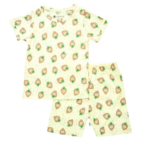 Babysoy Short Sleeve Lounge Set Strawberry