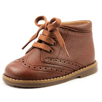 Brown leather children's boots 2