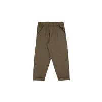 Khaki straight-cut chinos