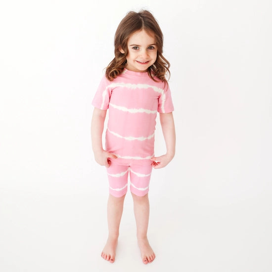 Pajama Shortie Set - Wild Orchid Tie Dye