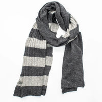 Striped Scarf Grey